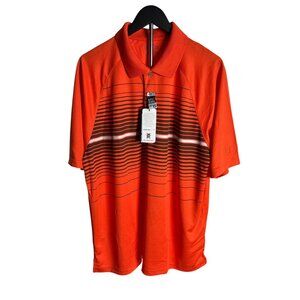 PGA Tour Men's Orange Golf Polo Shirt Siz XL NWT
